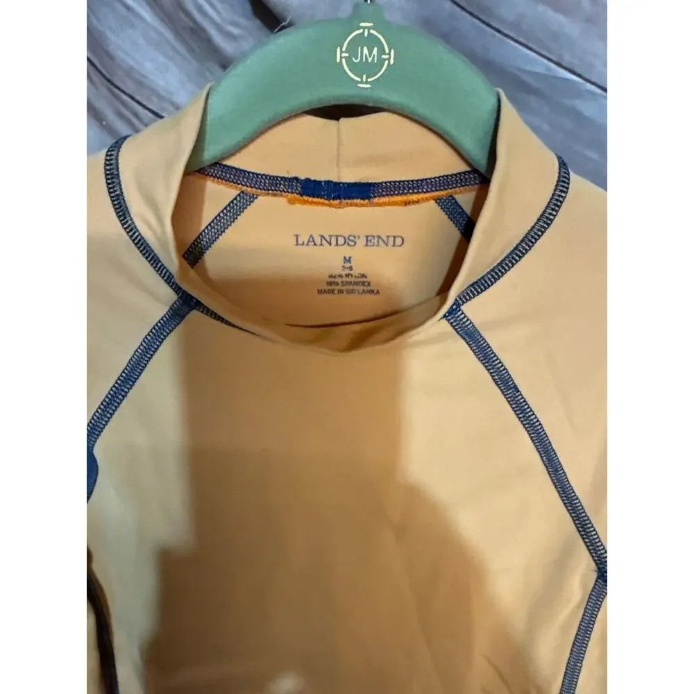 LANDS END RASHGUARD SWIM SHIRT SIZE MEDIUM